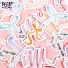 Оптом 10 штук из картона с милым бантом; Босоножки с декоративным клей мини-наклейки Bujo оформленный скрапбукингом дневник ярлыком журнала канцелярских принадлежностей