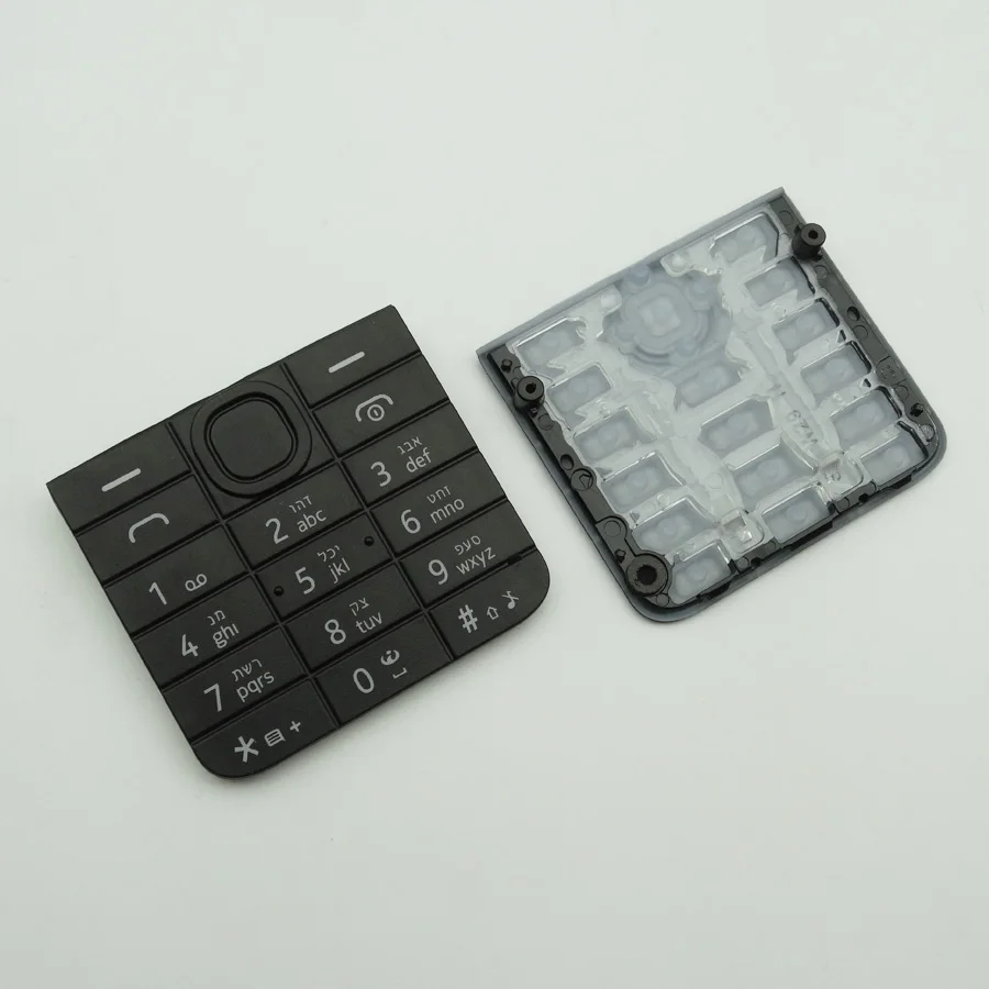 Hebrew Keyboard For Nokia 208 Mobile Phone Keypad replacement housing Cover Case |