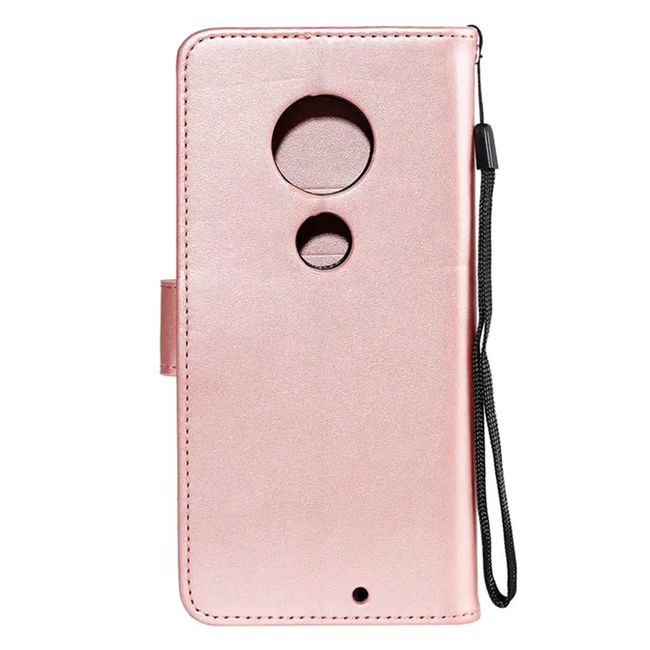 Флип-кейс из искусственной кожи для Motorola Moto G7 G6 Plus механизм 3D Cat& Flower Wallet Capa чехол для Moto E5 Plus чехол для телефона