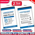 Аккумулятор LOSONCOER 3900 мА  ч для OUKITEL S68, для OUKITEL C16 Pro