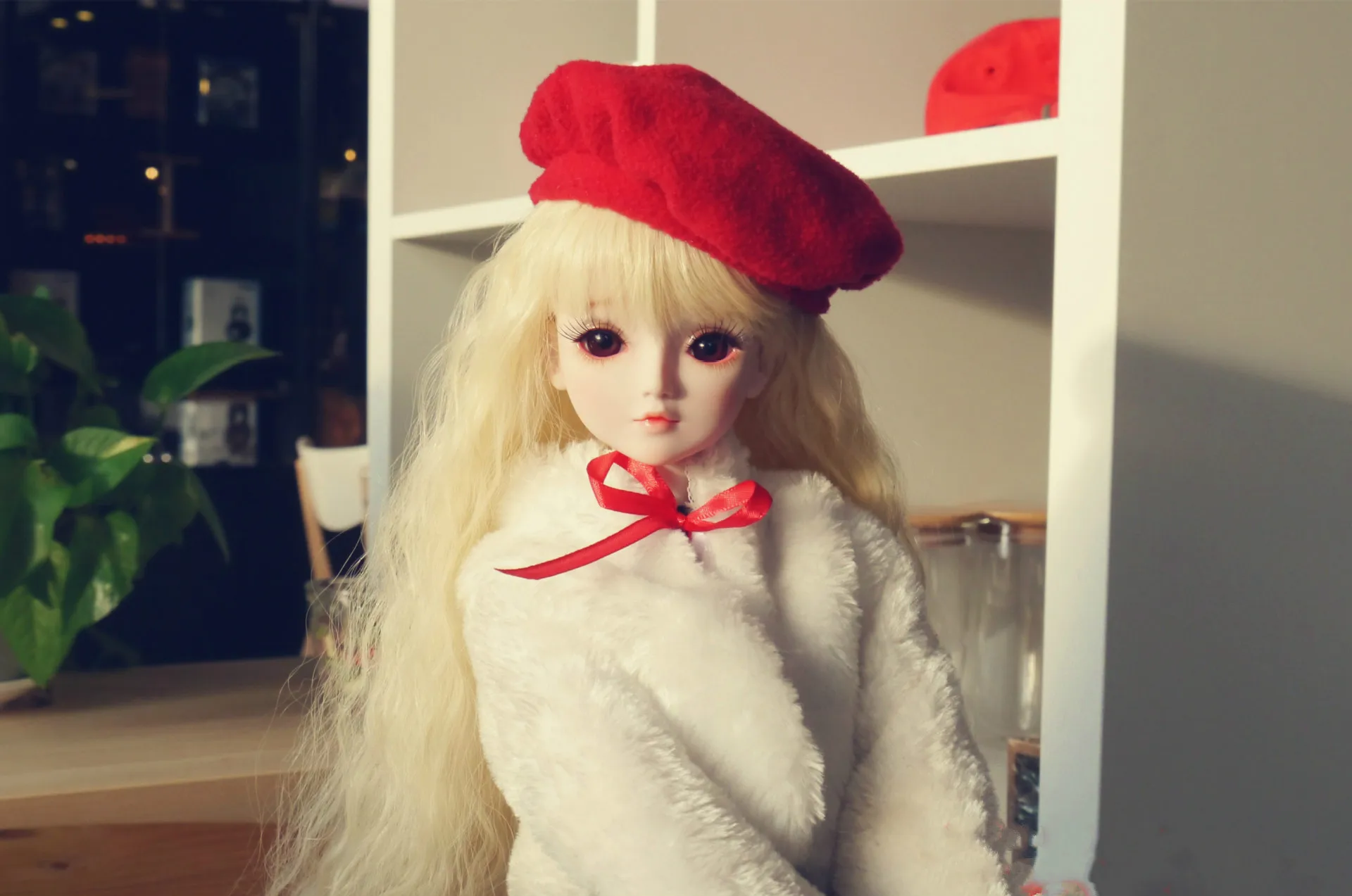with hat Bjd/Одежда для кукол; коллекция 1/3 года; Sd; одежда для малышей; платье; милая одежда; подарок для девочек; ; кукла; не включает в себя больше стилей; доступно - Цвет: with hat