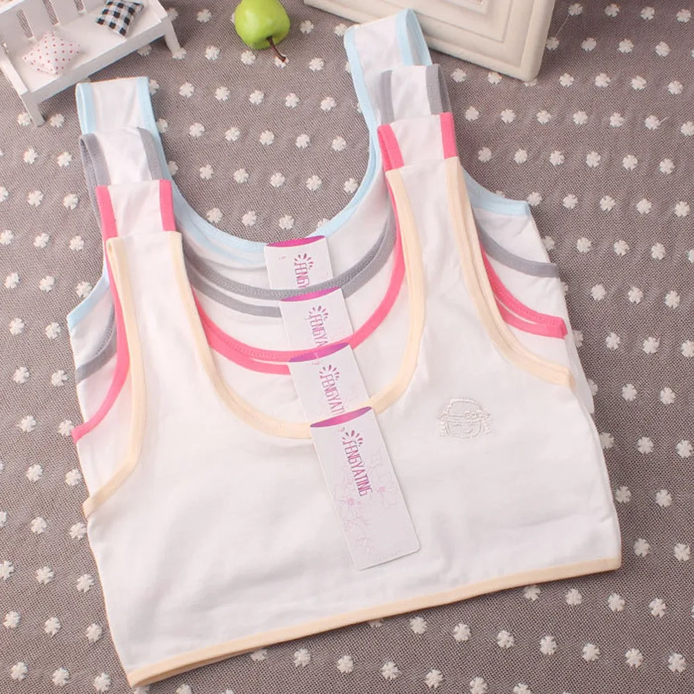 

LONSANT Kid Girl Underwear Lovely Girls Printed Underwear Bra Vest Children Underclothes Sport Undies Clothes 2020 New Drop Ship