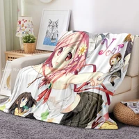 kurumi kantoku flannel blanket 3d print japan anime girls fleece blanket for bedroom home textile throw blanket decoration