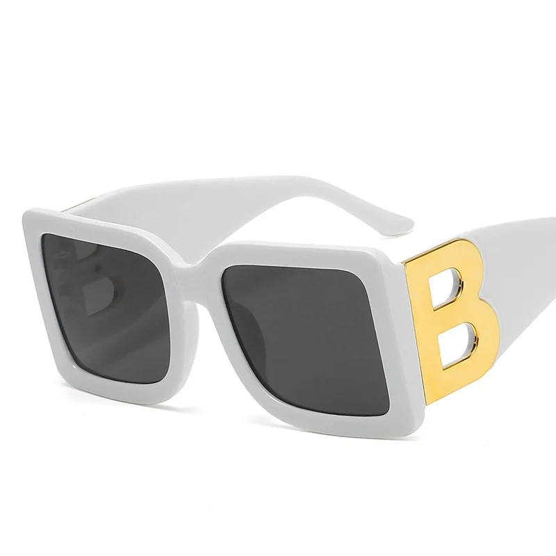 Солнцезащитные очки в винтажном стиле UV400 для мужчин и женщин большие квадратные