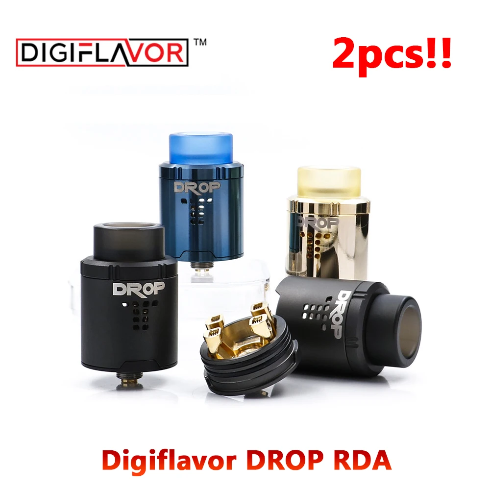 Электронная сигарета 2 шт./лот лучшая RDA Digiflavor DROP электронная бак распылитель