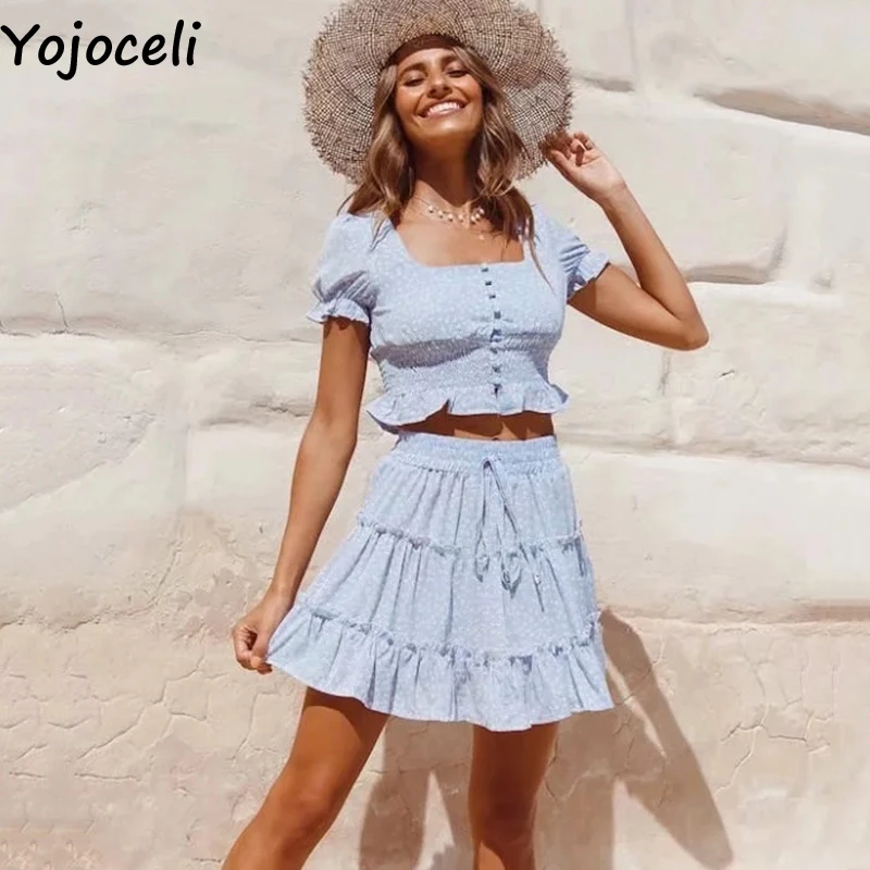 Yojoceli Сексуальная плиссированная короткая Повседневная Блузка для женщин