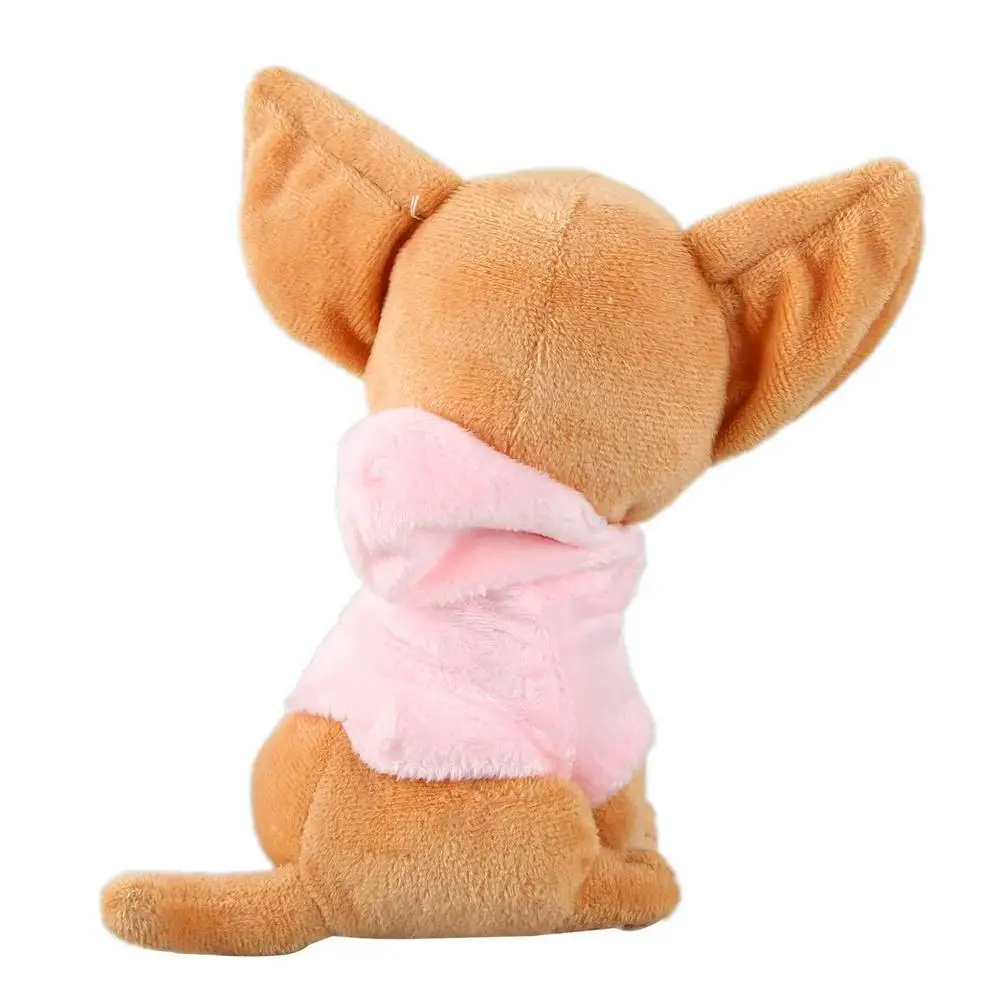 Милая игрушка-щенок стоячий чихуахуа мягкая плюшевая игрушка кукла