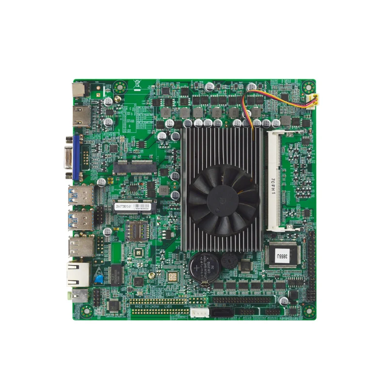 Kaufen EITX-7380-01 Auf-board Intel 3855U Prozessor Mini Itx Motherboard Mit 1Lan 6USB LVDS Mini Pcie SIM COMS