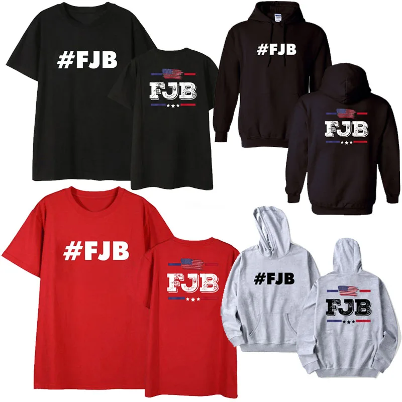 #FJB - Fuck Joe Biden Hoodies T Shirt Pro America USA US Flag F.J.B. Great America Hooded Sweater Jackets