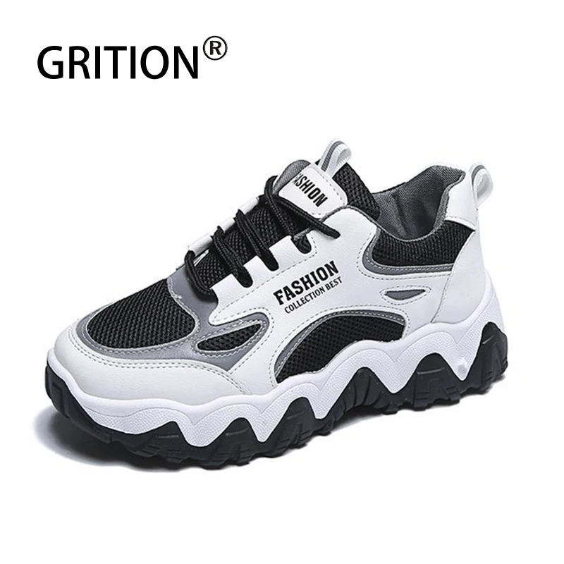 GRITION женская спортивная обувь Светоотражающие легкие удобные кроссовки на