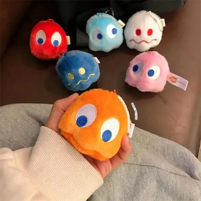 Плюшевые игрушки Pac-Man брелок кавайное украшение для рюкзака намко супер милые