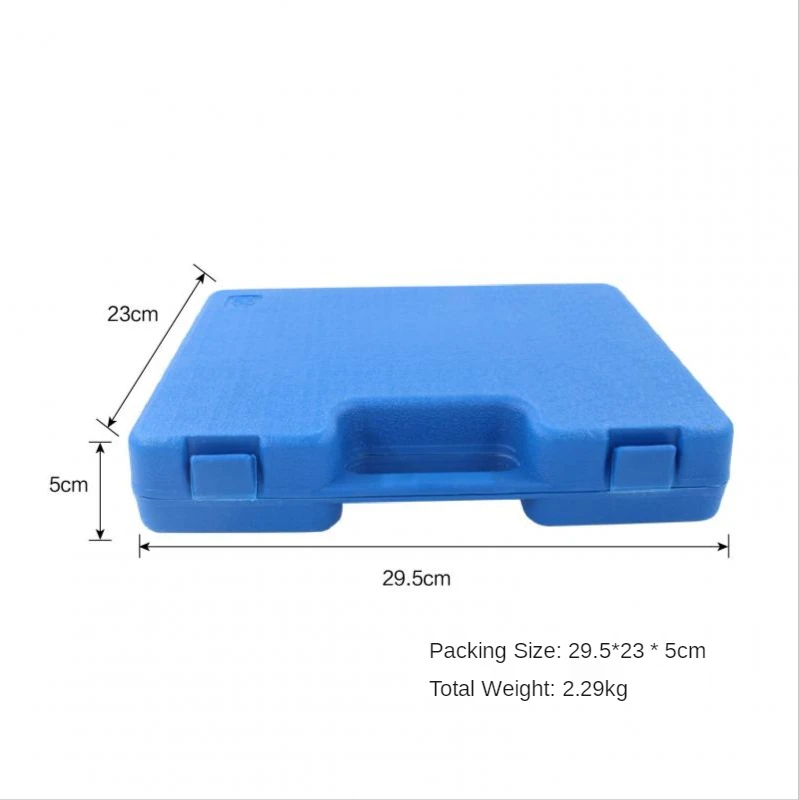 

17 Pcs/set Plastic Box Set for Electric Hammer Drill, Round Shank Chisel