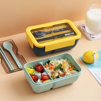 lunch box with spoon leak proof durable microwave safe meal fruit snack packing for picnic outdoors travel kitchen accessories
