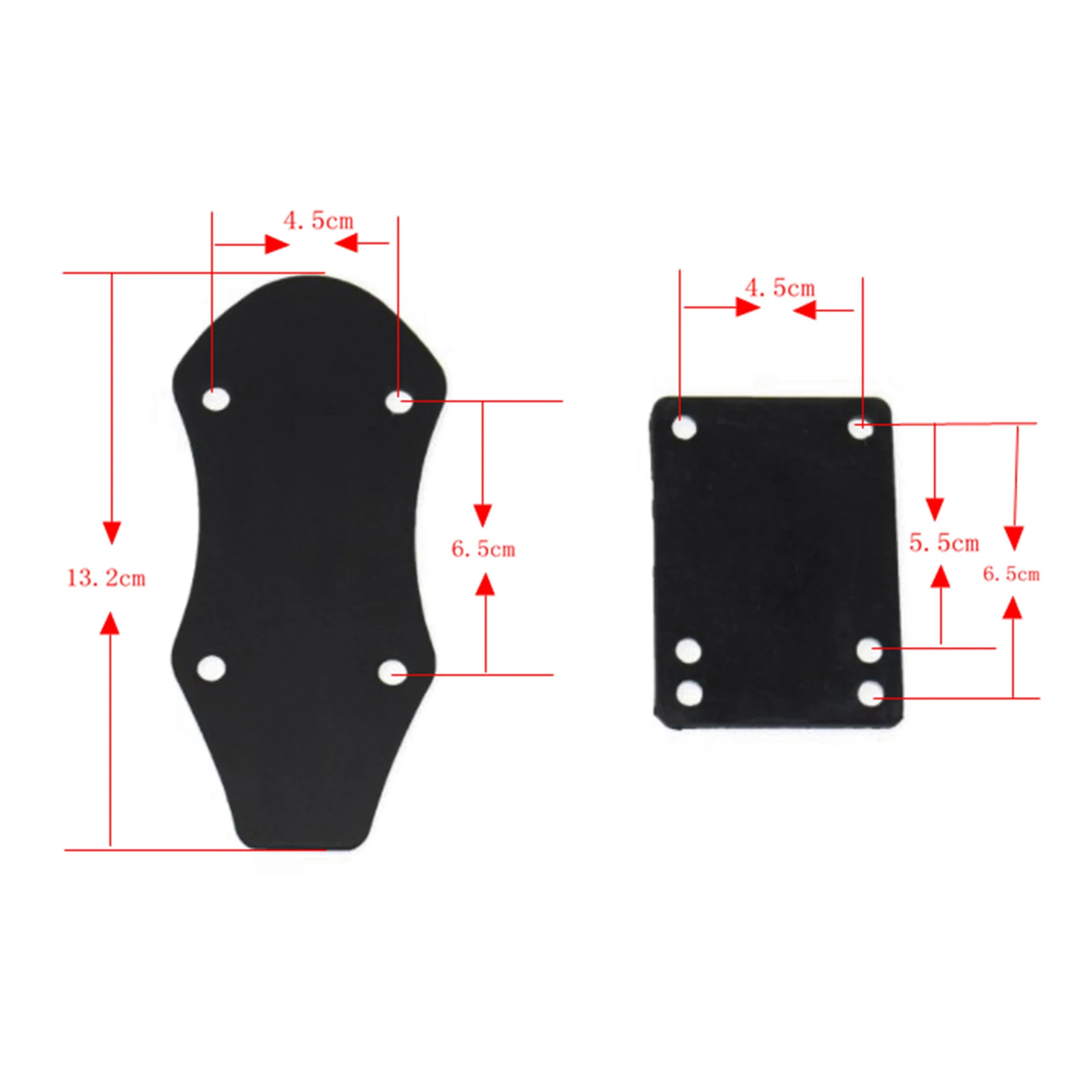 

2pcs 3 mm Skateboard Riser Shock Pads Soft Longboard Shock Rise Pads Black Shockpads for Impact Absorption