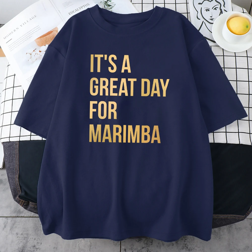 

Женская футболка с принтом Marimba, летняя хлопковая Футболка с аниме принтом, Повседневная Удобная брендовая футболка в стиле Харадзюку, модн...