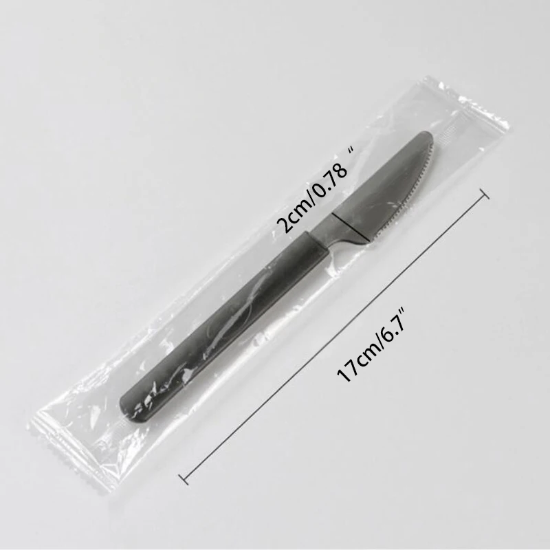 

100pcs Disposable Dinnerware Set Plastic Tableware Knife Forks Spoon Cutlery Party Birthday Dinner Cake Dessert Wedding Flatware