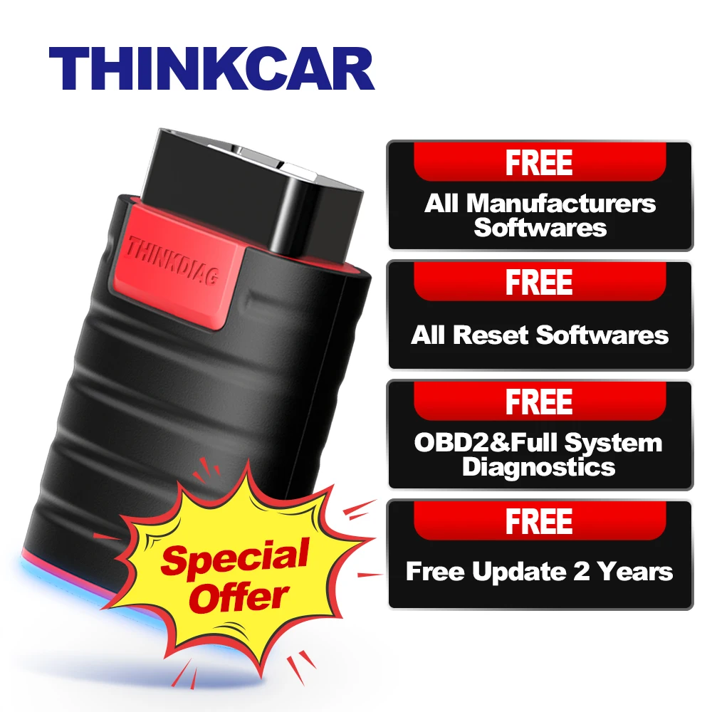 THINKCAR ThinkDiag OBD2 сканер OBD 2 считыватель кодов все системы Диагностика автомобиля 15