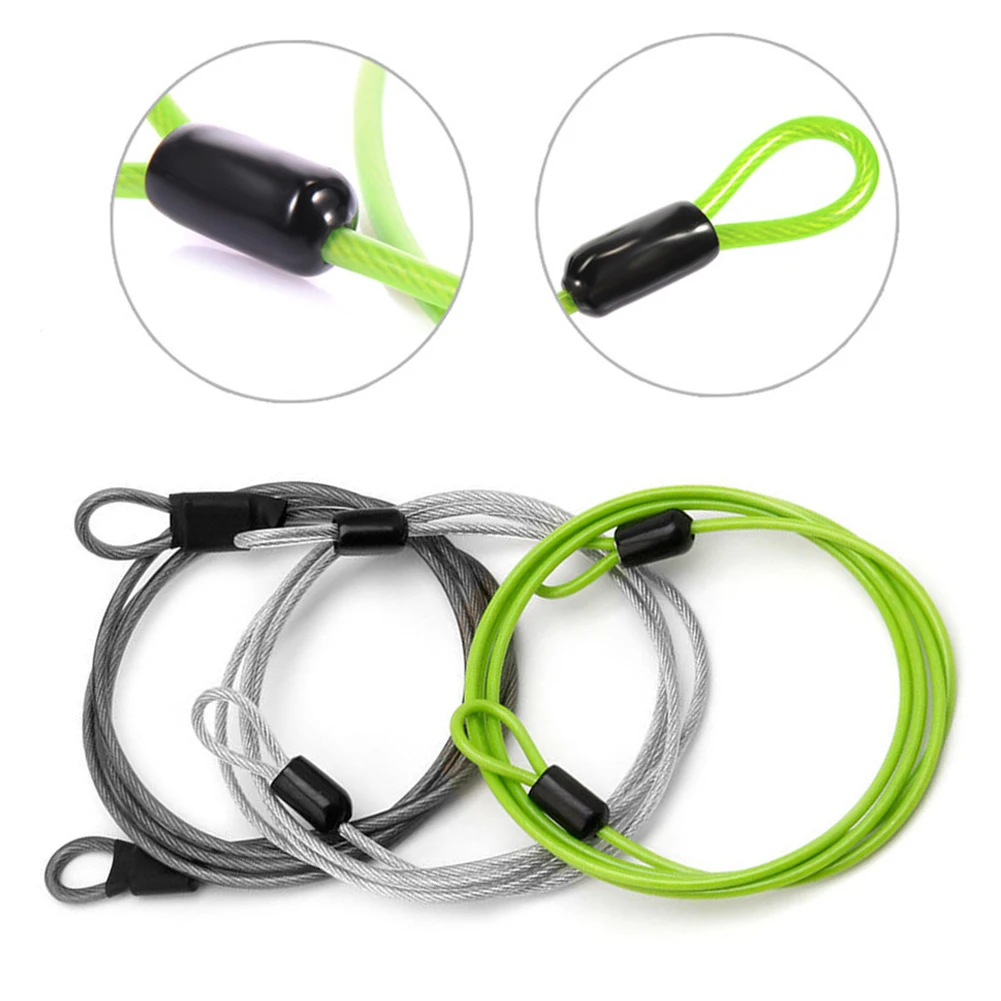 100 см Многофункциональный высокопрочный велосипедный замок для багажа стальная