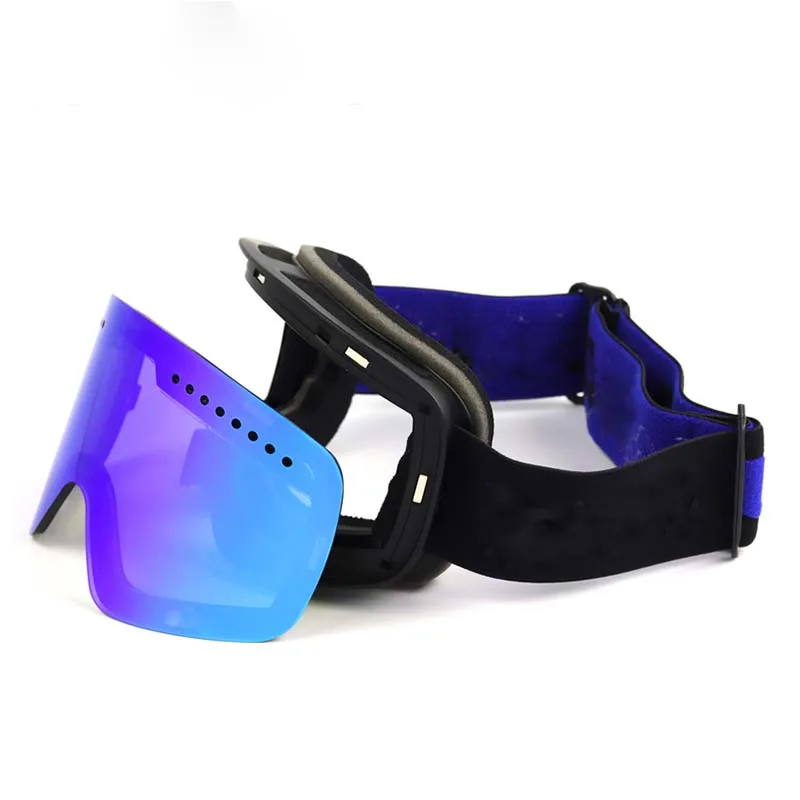 goggles column magnetic absorption adult can card myopia big field of view double-layer anti-fog climbing outdoor ski glasses