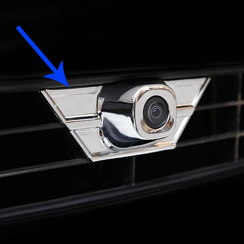 

For Toyota RAV4 2016 2017 ABS Chrome Front Head Camera Pick-up Head Decorative Trims Exterior Accessories