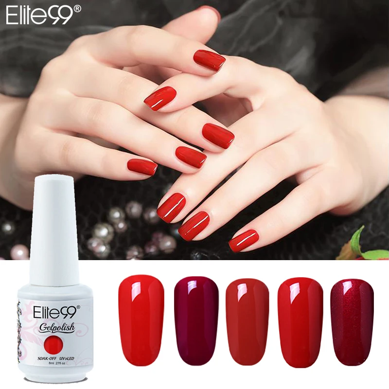 Elite99 8 мл цвет Красного Вина Гель лак для ногтей! Полупостоянная гель лака ногтей