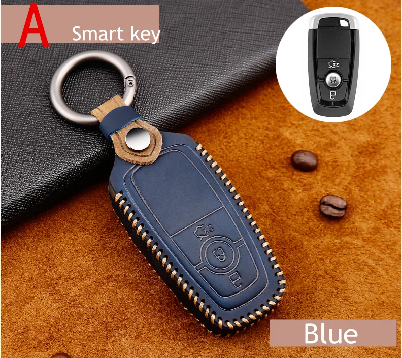 

Leather Protector Key Fob Case Key Bag for Ford Focus Mk2 Mk4 Fiesta Mondeo Kuga Ecosport Accessories