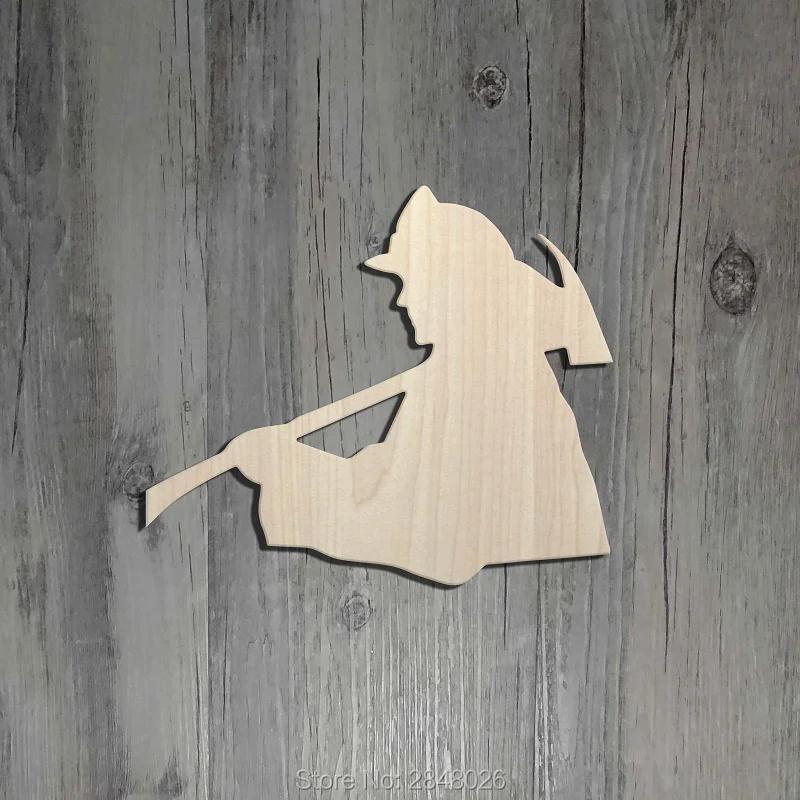 Деревянные украшения для пожарных лазерной резки украшение из необработанного