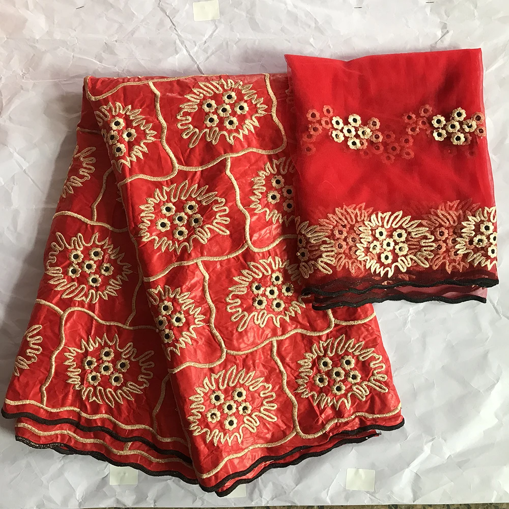 Вышивка Золотая нить 2020 Высокое качество Африканский Базен кружева riche getzner