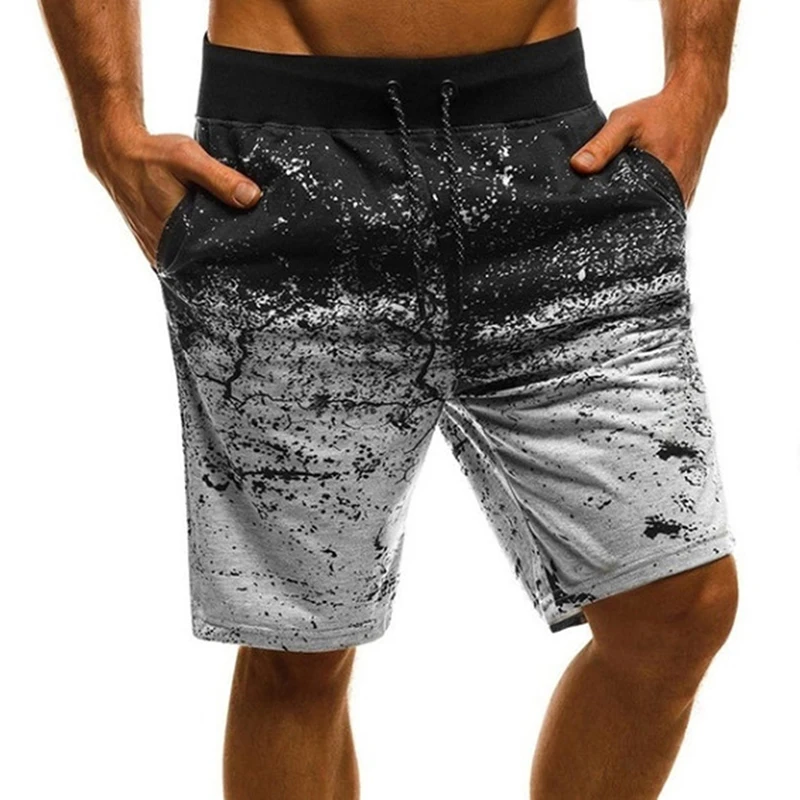 

Men Trainning Shorts Male Quick Dry Fitness Sports Shorts With Pocket Male Casual Drawstring Shorts