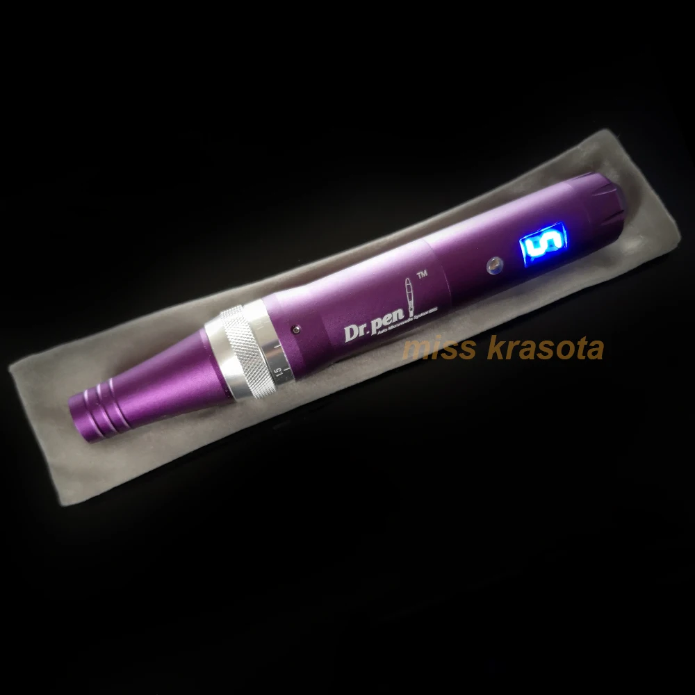 dr. pen X5-W беспроводной Дерма микро игла ручка с винтом и иглой картридж цифровой дисплей уход за кожей лица ручка