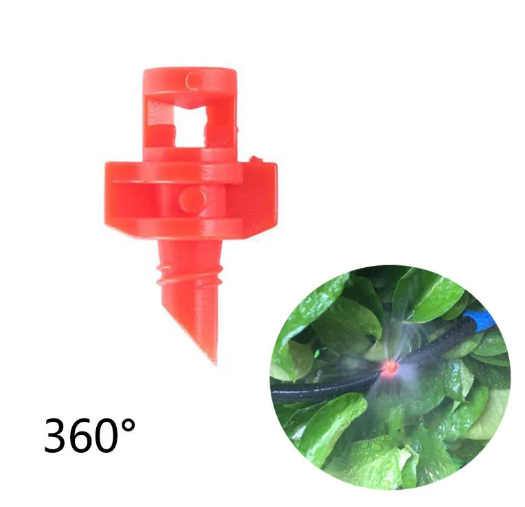 

90/180/360 Degrees Sprayer Irrigation Simple Refraction Nozzle Flower Mist water Threaded Connection Garden Watering