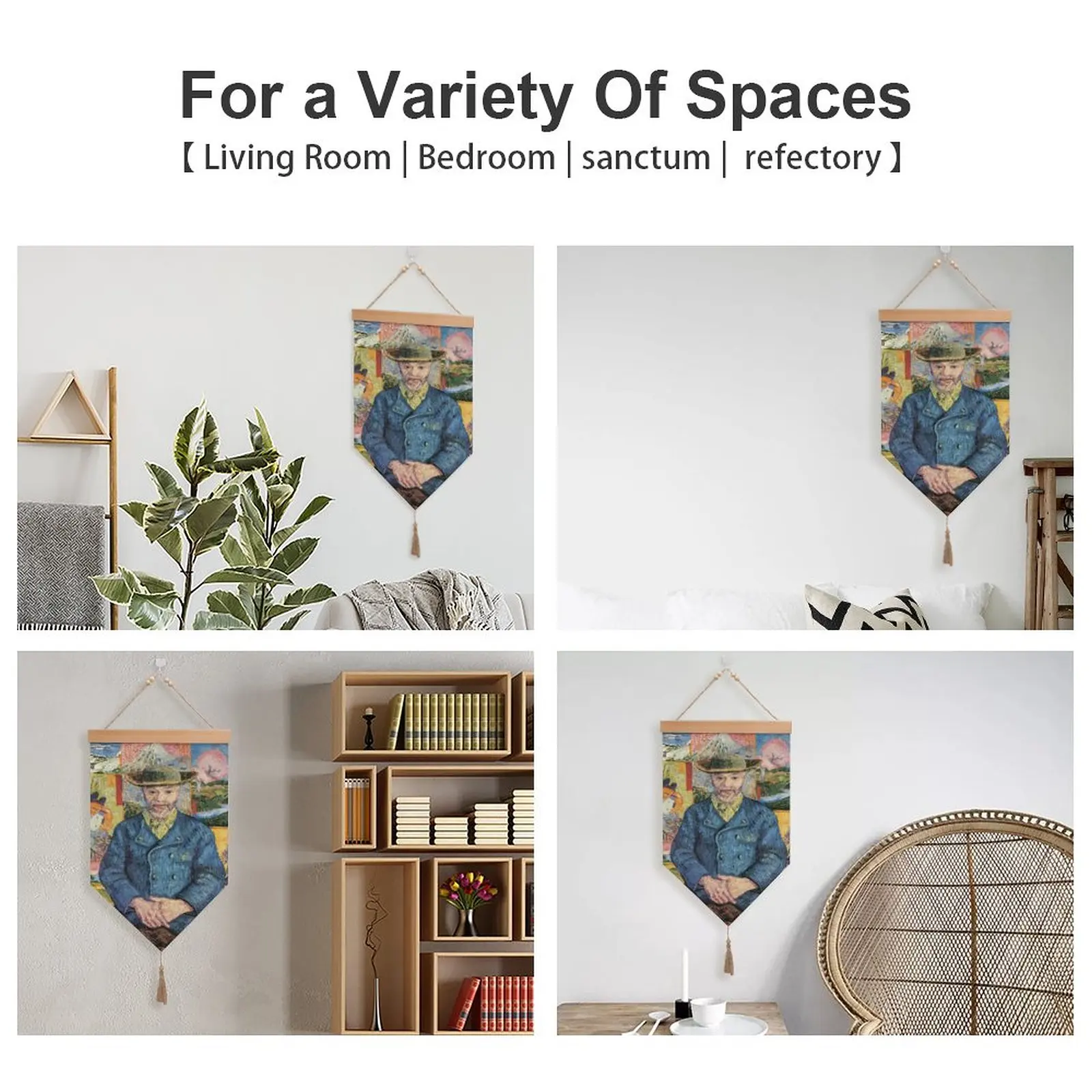 

Vincent Van Gogh Portrait of Pre Tanguy High Quality Strong Cotton Linen Hanging Flag Decorate Household Hotel Restaurant Libra