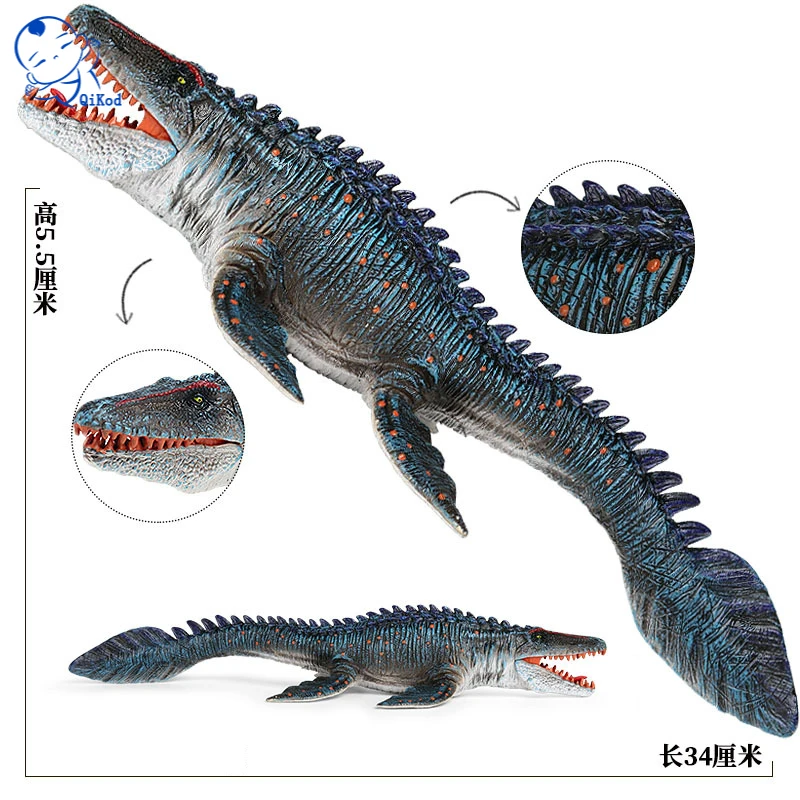 

Реалистичные фигурки динозавров Mosasaurus, 1 шт., модель динозавра, игрушечные фигурки для коллекционеров, украшения вечерние, подарки для детей