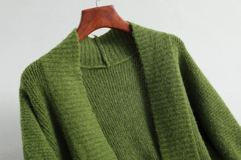 

Wool Sleeve Autumn Long Feminino Loose Sweater Women Winter Plus Size Knitted Cardigan Women's Coats Outerwear