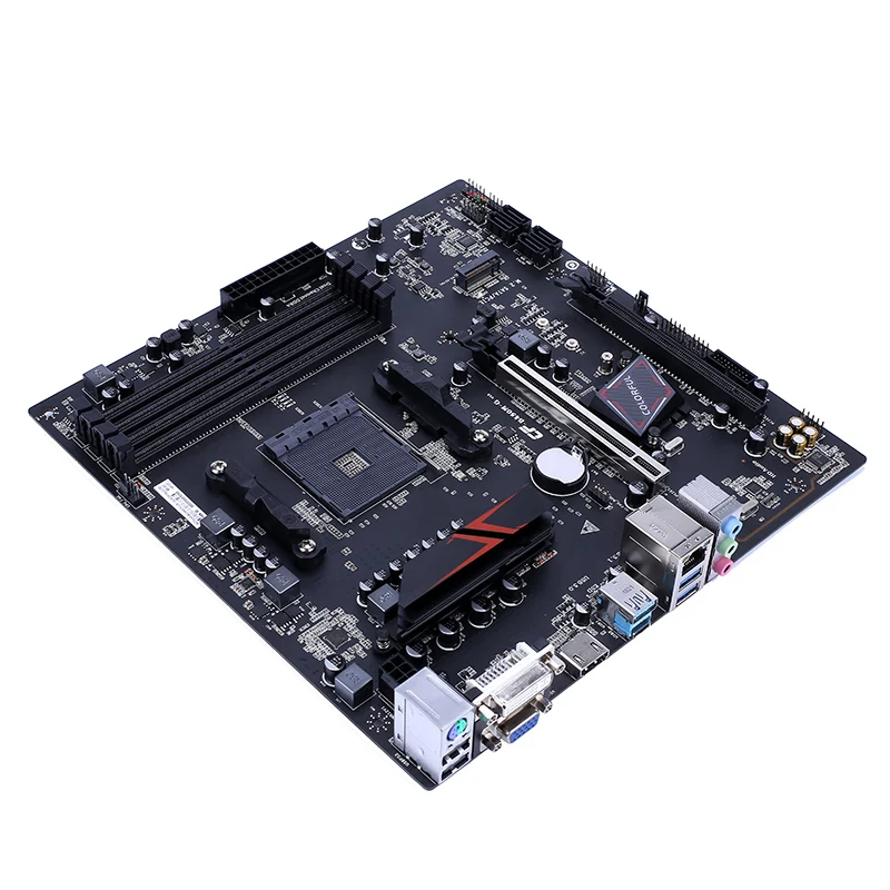 Цветная материнская плата BATTLE-AX B450M-G DELUXE V14 двухканальная DDR4 RAM USB3.0 SATA3.0 6 ГБ/сек.