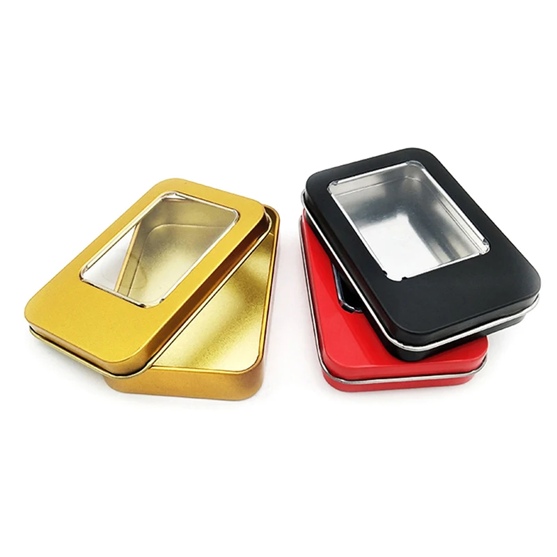 Маленькое металлическое Оловянное бальзам для губ борода конфеты косметические