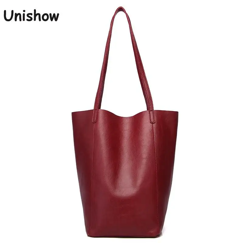 

Сумка-тоут женская из натуральной кожи, роскошный саквояж на плечо для растений, простая повседневная Сумочка для покупок в стиле ретро