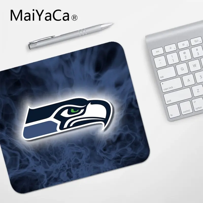 No Lock Edge18x22cm MaiYaCa высокое качество Seattle Seahawks заказной Ноутбук игровой коврик для мыши Гладкий блокнот для письма настольные компьютеры мат игровой коврик для мыши - Цвет: No Lock Edge18x22cm