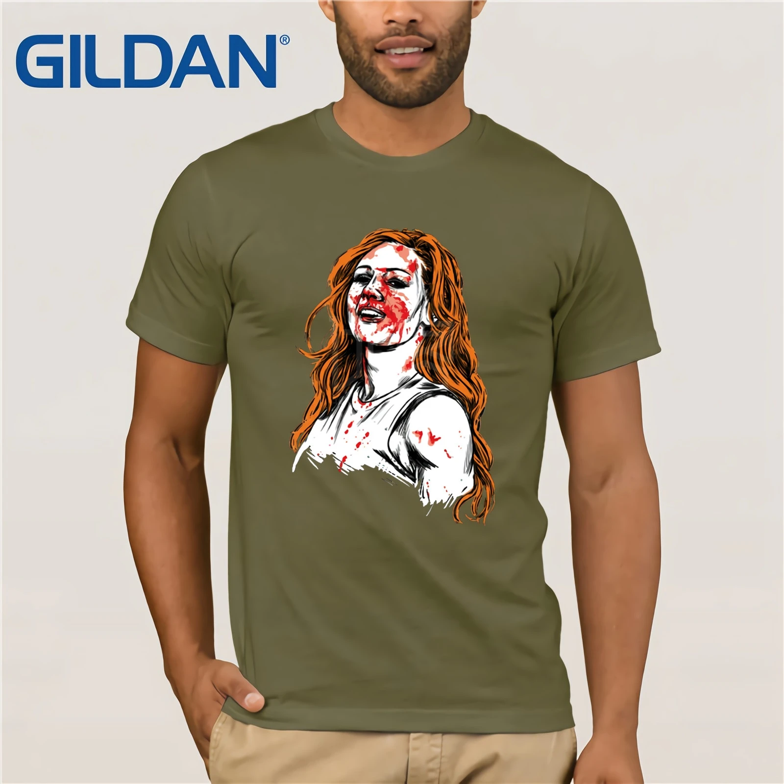 Мужская футболка Becky Lynch лето 2019 с коротким рукавом|Мужские футболки| |