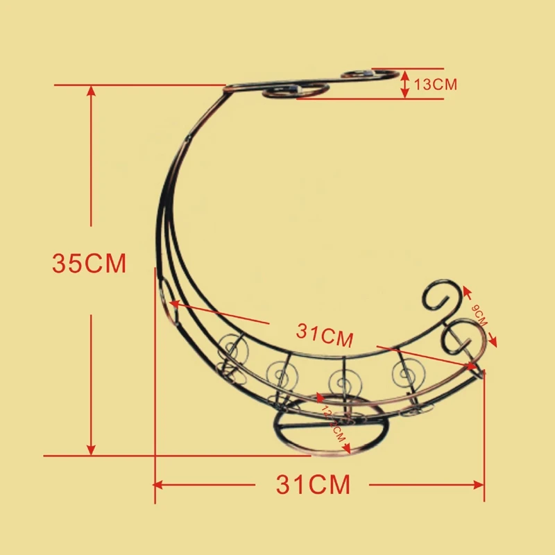 Ретро Держатель для винных бутылок стойка шампанского стеклянный держатель