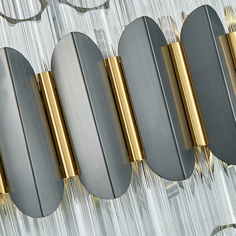 

ZISIZ LED Postmodern Stainless Steel Crystal Black Clear Designer LED Chandelier Lighting Lustre Suspension Luminaire Lampen