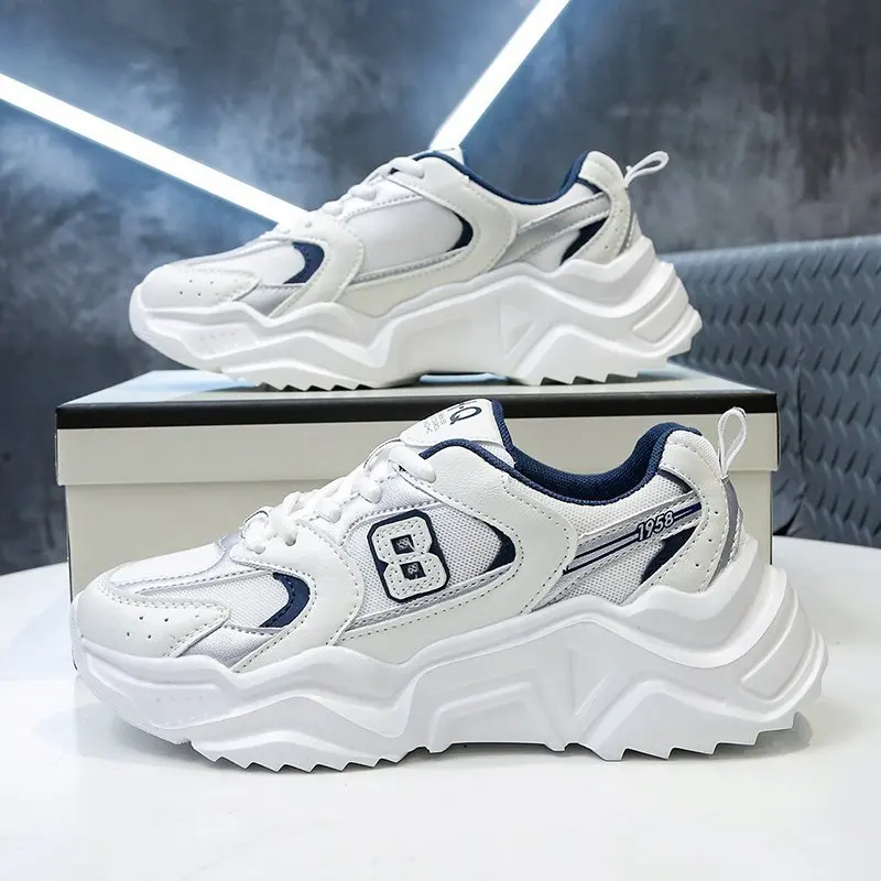 Большие размеры 42 женские кроссовки на толстой платформе женская повседневная