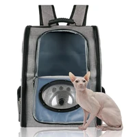big space puppy pet backpack porous breathable wear resisting portable outside cat bag adjustable safety buckle cat capsule bag