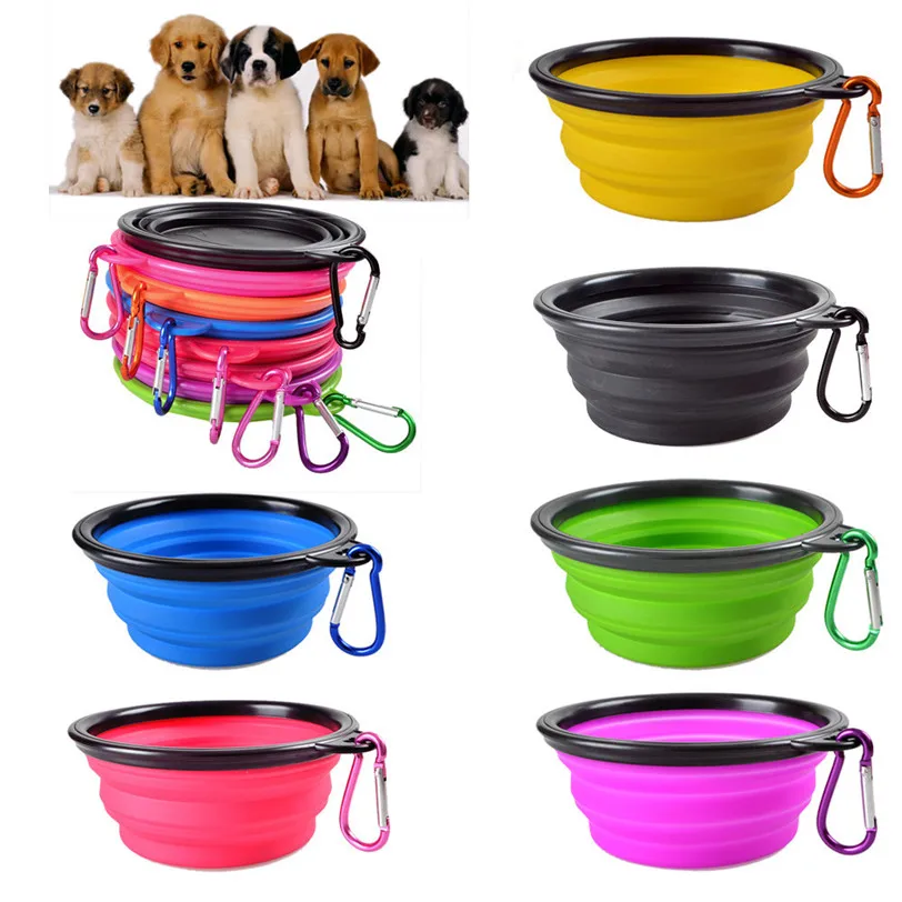 

Dog Bowl Foldable Eco Firendly Silicone Pet Cat Dog Food Water Feeder Travel Portable Feeding Bowls Puppy Doggy Food Container#7