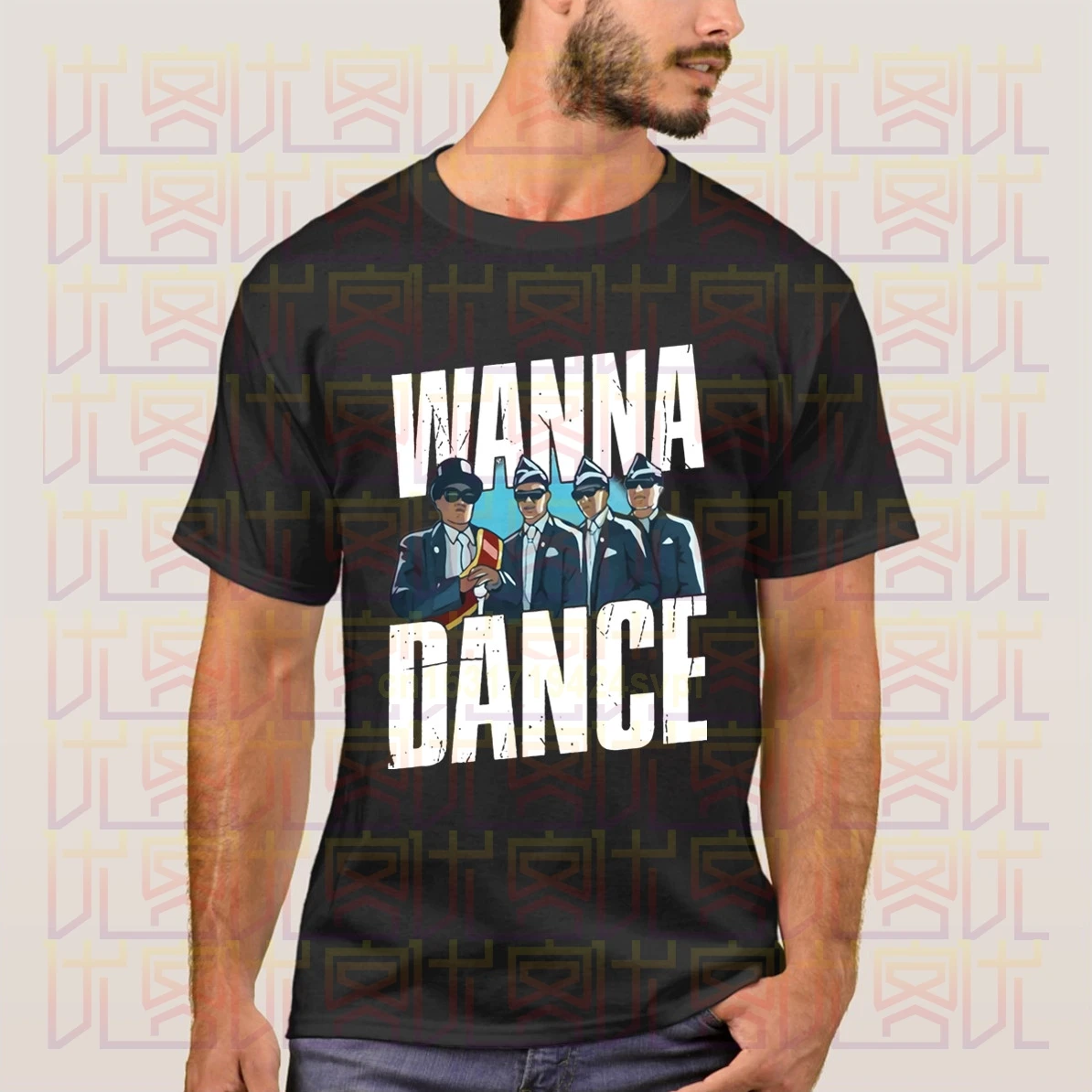 Новейшая модель 2020 года летняя хлопковая футболка с надписью Wanna Dance Coffin Meme для