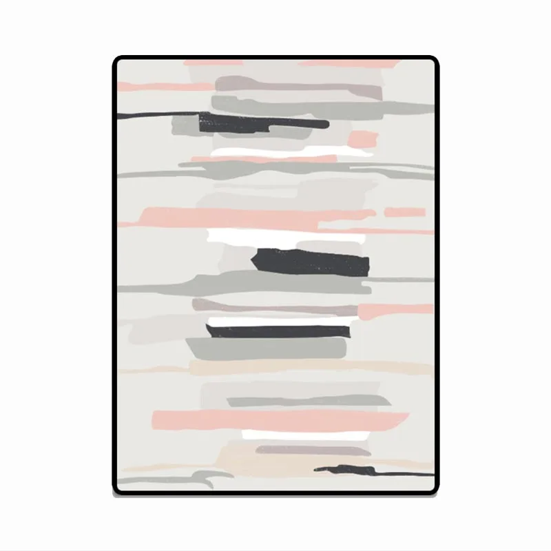 Скандинавский стиль розовые абстрактные акварельные рандовые коврики для