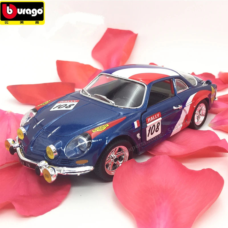 Модель автомобиля Bburago из сплава 1:24 Renault Alpine A110|Наземный транспорт| |