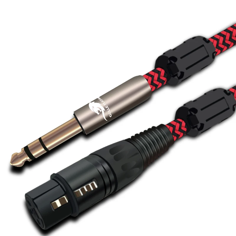 Hi-end аудиокабель обычный 3-контактный XLR мама-стерео 6 35 мм 1/4 дюйма папа