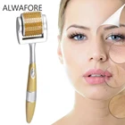 Профессиональный титановый Дерма-ролик ZGTS, 192 игл для ухода за лицом и лечения выпадения волос, сертификат CE