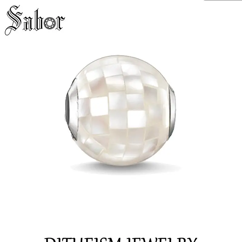 Мужские бусины сделай сам Новинка Серебряный цвет ювелирные изделия